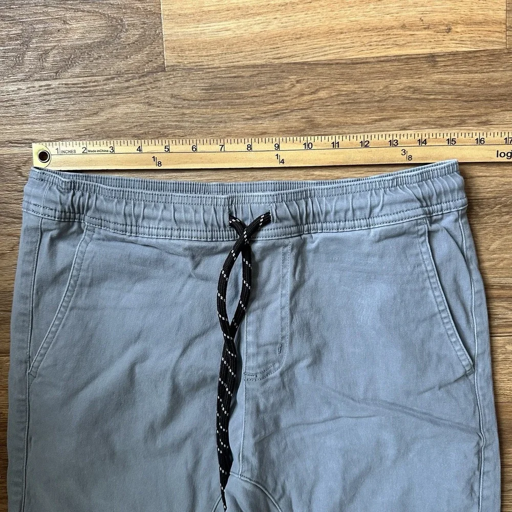 Charles and a Half Mens Twill Joggers‎ Size M Gray Streetwear Casual Drawstring